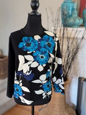 Pierri New York Timeless, Modern, Viscose Sweater Women’s Size P/L Knit  (G2)